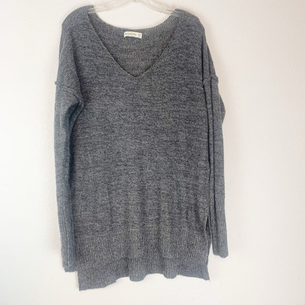 Abercrombie & Fitch Sweater Womens XS/Small Tunic Long Soft Oversized Comfy Gray